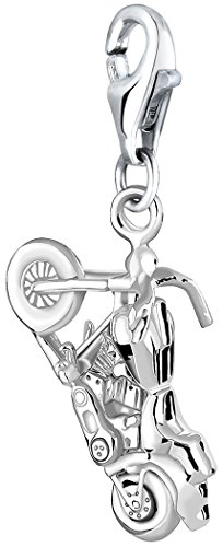 Nenalina Big Bike Karabiner Charm Anhänger für Bettelarmband aus 925 Sterling Silber 713073-000 von Nenalina