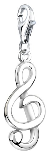 Nenalina Note Karabiner Charm Anhänger für Bettelarmband aus 925 Sterling Silber 713203-000 von Nenalina