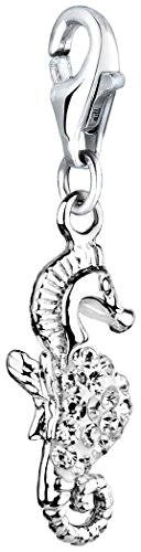 Nenalina Seepferd Karabiner Charm Anhänger für Bettelarmband aus 925 Sterling Silber 716187-001 von Nenalina