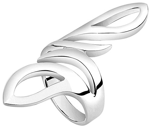 Nenalina Damen Ring Silberring mit polierter Oberfläche im modernen Design, handgearbeitet aus 925 Sterling Silber 312123-000 Gr.54 von Nenalina