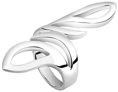 Nenalina Damen Ring Silberring mit polierter Oberfläche im modernen Design, handgearbeitet aus 925 Sterling Silber 312123-000 Gr.54 von Nenalina