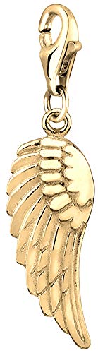 Nenalina goldener Engel Flügel Karabiner Charm Anhänger für Bettelarmband aus 925 Sterling Silber 0401542119 Nenalina goldener Engel Flügel Karabiner Charm Anhänger für Bettelarmband aus 925 Sterling Silber 0401542119 von Nenalina