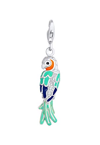 Nenalina Papagei Karabiner Charm Anhänger für Bettelarmband aus 925 Sterling Silber 0411230420 Nenalina Papagei Karabiner Charm Anhänger für Bettelarmband aus 925 Sterling Silber 0411230420 von Nenalina