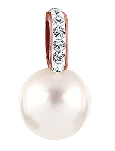 Nenalina Perlen Anhänger für Damen Kette oder Halskette mit Glas in 925 Sterling Silber, 264065-551 von Nenalina