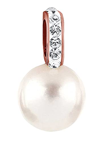 Nenalina Perlen Anhänger für Damen Kette oder Halskette mit Glas in 925 Sterling Silber, 264065-551 von Nenalina