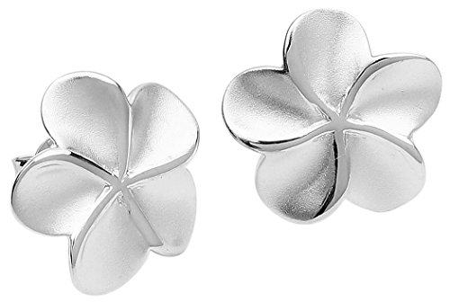 Nenalina Silber Damen-Ohrringe Blumen-Ohrstecker 15 mm im Blüten Design für Frauen und Mädchen, 925 Sterling Silber, Ohrstecker für Damen, Ohrringe mit Blütenform, 324337-700 von Nenalina