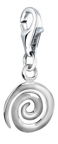 Nenalina Spirale Charm aus 925 Sterling Silber, passend für alle gängigen Charmträger und Bettelarmband 713271-000 von Nenalina