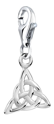 Nenalina keltischer Knoten Karabiner Charm Anhänger für Bettelarmband aus 925 Sterling Silber 713269-000 von Nenalina