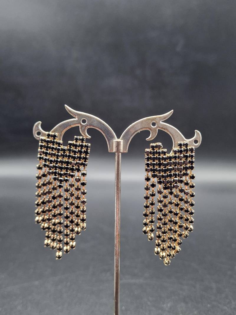 Golden Plated 925 Silver Rhinestone Drop Earrings in Heart Shape Golden Plated 925 Silver Rhinestone Drop Earrings in Heart Shape von NenkosShop