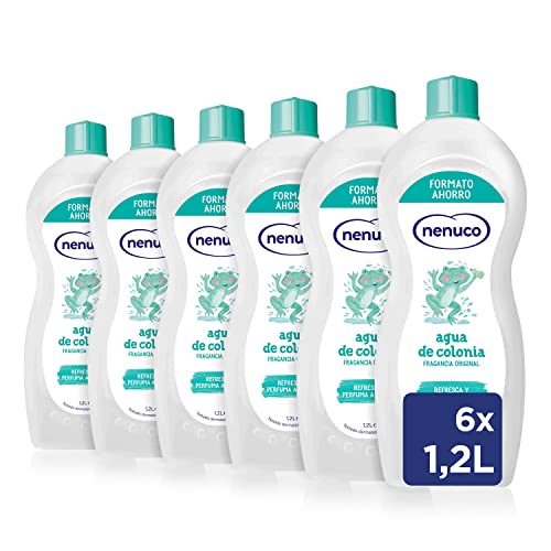 Nenuco Eau de Cologne, empfohlen für Babys, Originalduft, 6 x 1200 ml von Nenuco