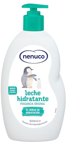Nenuco Feuchtigkeitsspendende Babymilch, Originalduft, 24h feuchtigkeitsspendend, 500 ml von Nenuco