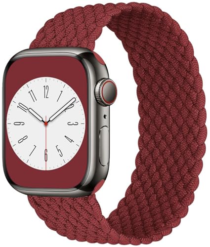 Neohood Geflochtenes Solo-Loop-Armband, kompatibel mit Apple Watch, 38 mm, 40 mm, 41 mm, für Damen und Herren, Nylon, dehnbar, elastisch, Sportarmbänder für iWatch Serie 9, 8, 7, 6, 5, 4, 3, 2, 1, SE, von Neohood