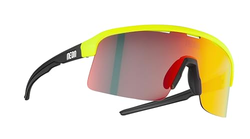 Neon Herren Arrow 2.0, Gelb/Schwarz matt, Spiegel Rot Sonnenbrille von Neon