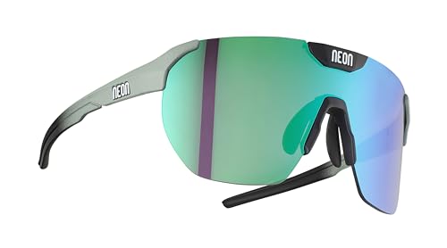 Neon Herren Core, Salbei, Black Matt, Mirror Green Sonnenbrille, grau von Neon