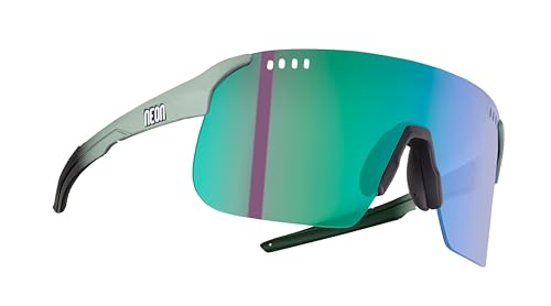 Neon Herren Sky 2.0 Air, Salbei Black Matt, Mirror Green Sonnenbrille, grau von Neon