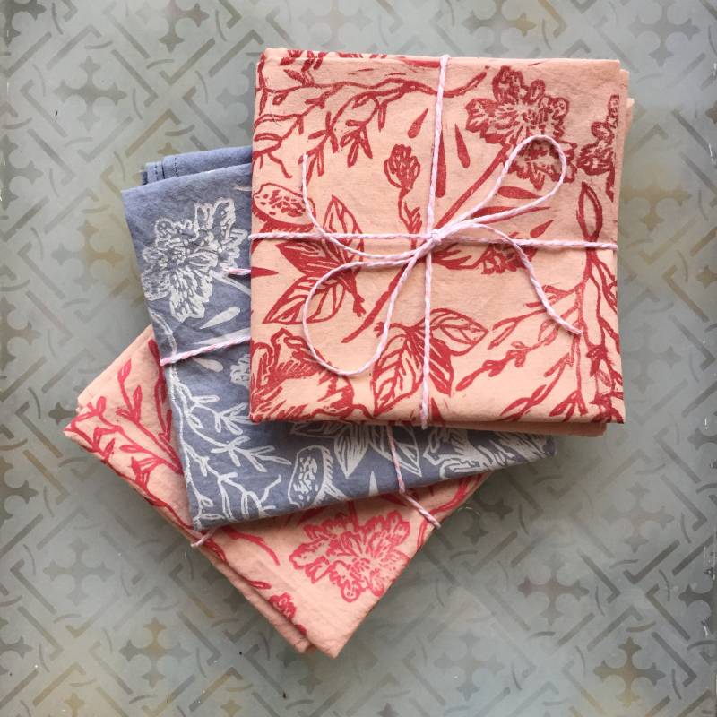 Das Texas Bandana | Auf Bestellung | Handbedrucktes Block Bedruckter Stoff Natürlich Gefärbtes Textil Handgefärbtes von NeonTumbleweed