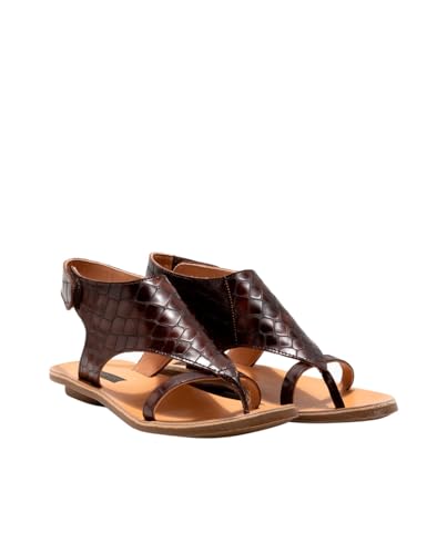 Neosens S3124P Fantasy Alligator Wax Brown/DAPHNI 38 ESTAMPADOS Damen Sandalen 38 von Neosens