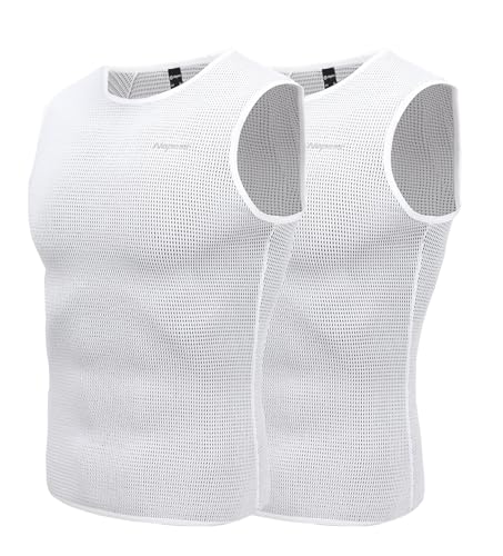 Nepest Baselayer Herren Fahrrad Rennrad Unterhemd Kurzarm Rad Tanktop äRmelloses Atmungsaktive Mesh Superlight Fahrradtrikot äRmellos Men Cycling 2er Pack Weiß,M Nepest Baselayer Herren Fahrrad Rennrad Unterhemd Kurzarm Rad Tanktop äRmelloses Atmungsaktive Mesh Superlight Fahrradtrikot äRmellos Men Cycling 2er Pack Weiß,M von Nepest