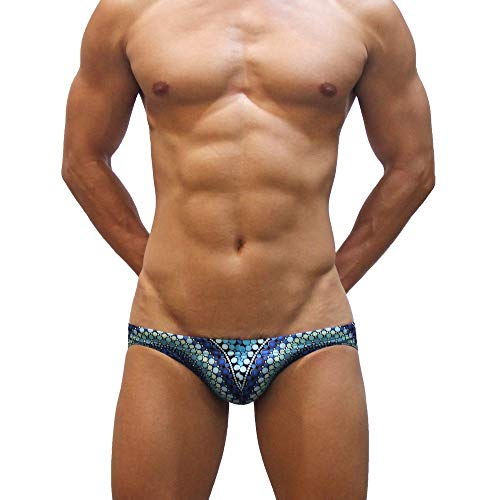 Neptune Scepter handgemacht Herren Push-Up Bikini Slip Badehose Brief - Mandala von Neptune Scepter