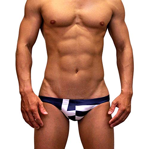 Neptune Scepter handgemacht Herren Push-Up Bikini Slip Badehose Brief - Nationalflagge von Neptune Scepter