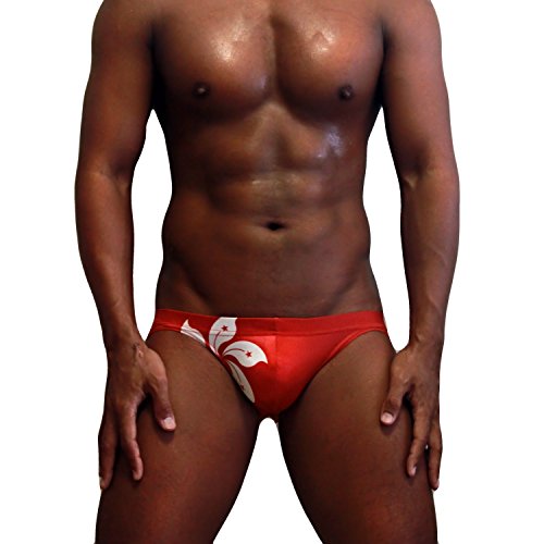 Neptune Scepter handgemacht Herren Push-Up Bikini Slip Badehose Brief - Nationalflagge von Neptune Scepter