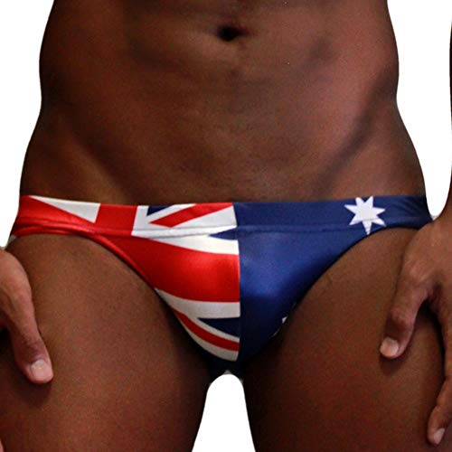 Neptune Scepter handgemacht Herren Push-Up Bikini Slip Badehose Brief - Nationalflagge von Neptune Scepter