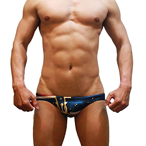 Neptune Scepter handgemacht Herren Push-Up Bikini Slip Badehose Brief - Nationalflagge von Neptune Scepter