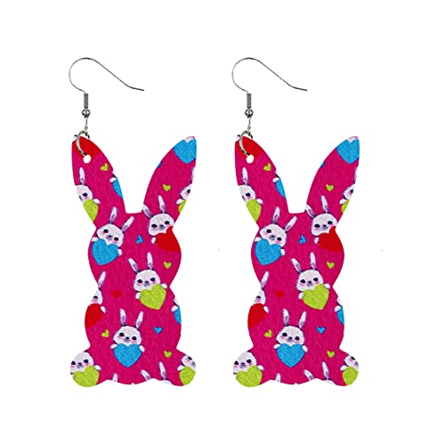 NerYuo Ostern Tropfen Baumeln Ohrringe Süße Tier Karotte Eier Hase Ohrclips Ostern Ohrring Kinder Schmuck Prinzessin Play Kinderohrringe Geschenk Partyzubehör (D #3, One Size) von NerYuo