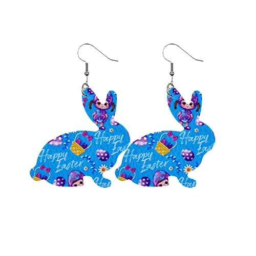 NerYuo Ostern Tropfen Baumeln Ohrringe Süße Tier Karotte Eier Hase Ohrclips Ostern Ohrring Kinder Schmuck Prinzessin Play Kinderohrringe Geschenk Partyzubehör (K #1, One Size) von NerYuo