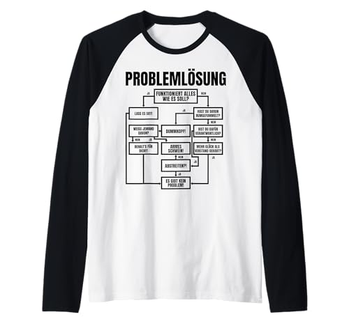 Männer Problemlösung - Prozessdiagramm - lustige Sprüche Raglan Männer Problemlösung - Prozessdiagramm - lustige Sprüche Raglan von Nerd, Geek & Tech Humor - Experte - Nerd Geschenk