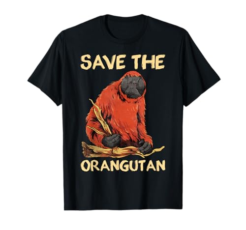Save the Orang-Utan Endangered Protect Baby Orphan Orang-Utan T-Shirt von Nerd Ninja