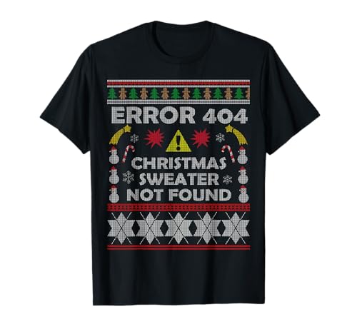Nerd Weihnachtspulli Error Weihnachten xmas - Herren T-Shirt - Schwarz - S - Ugly Christmas Sweater - Error 404 Christmas Costume Not Found - Nerds, Geeks, IT-Profis, Tech-Enthusiasten Nerd Weihnachtspulli Error Weihnachten xmas - Herren T-Shirt - Schwarz - S - Ugly Christmas Sweater - Error 404 Christmas Costume Not Found - Nerds, Geeks, IT-Profis, Tech-Enthusiasten von Nerd Weihnachtspulli Error Weihnachten xmas