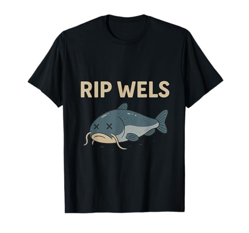 Wels RIP Shirt Brombachsee See Männer Frauen Fisch T-Shirt von Nerd n’ Cotton