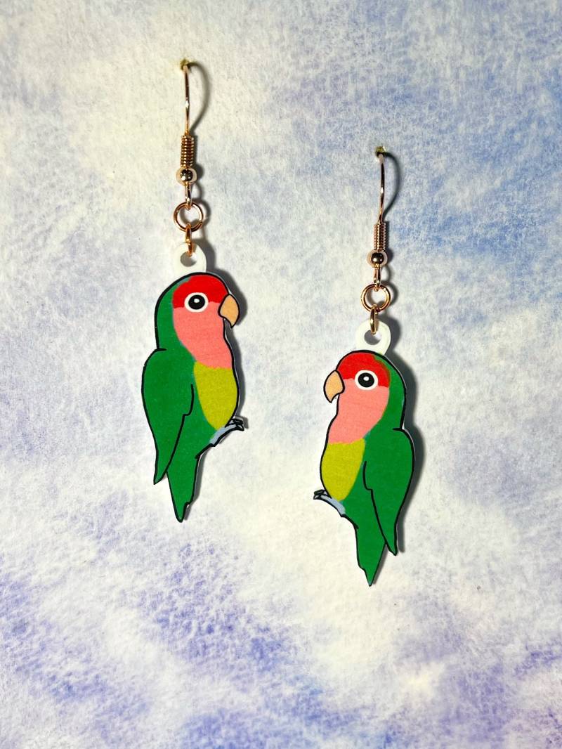 Lovebird Papagei Ohrringe Lovebird Papagei Ohrringe von NerdProps