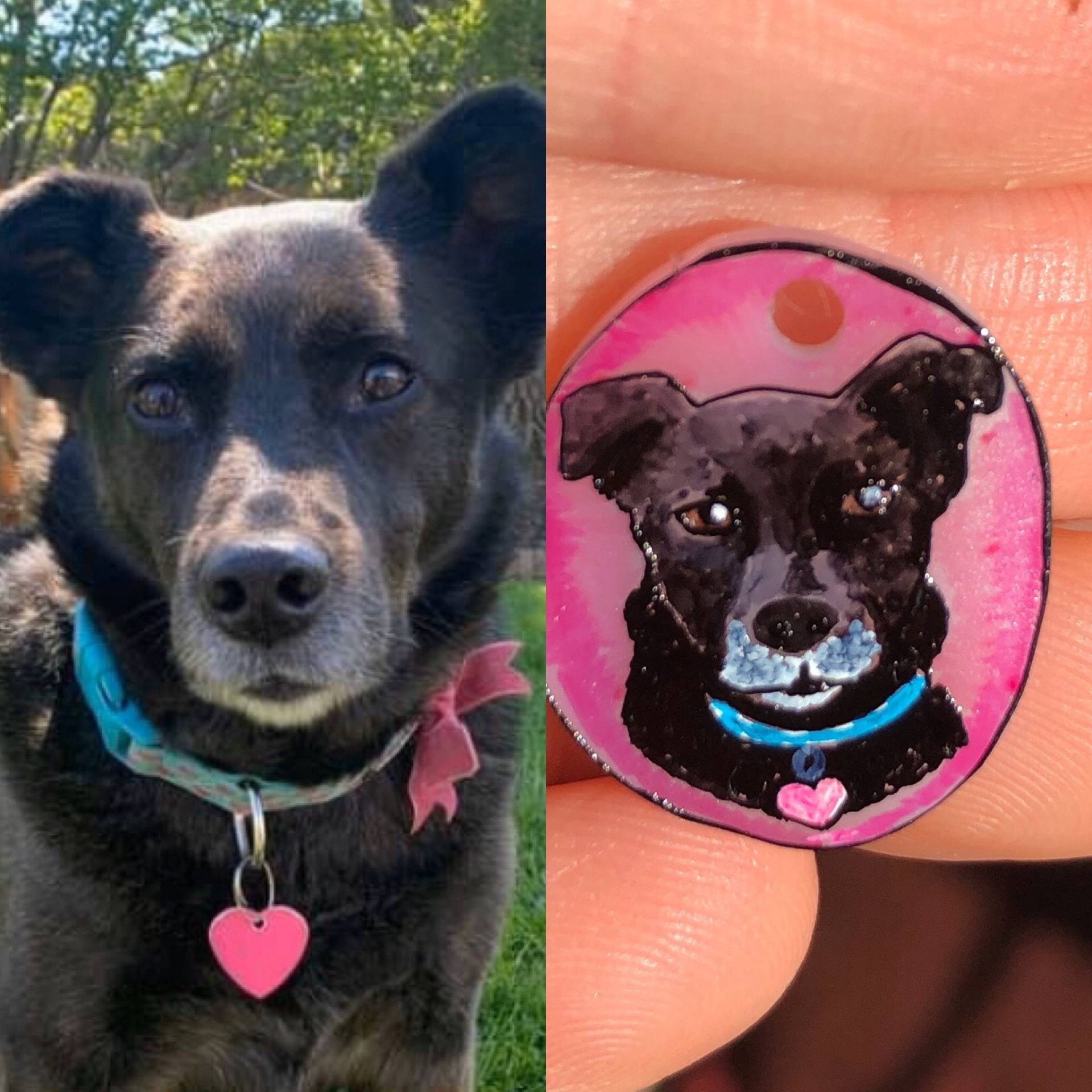 Personalisierte Tier Portrait Ohrringe Personalisierte Tier Portrait Ohrringe von NerdProps