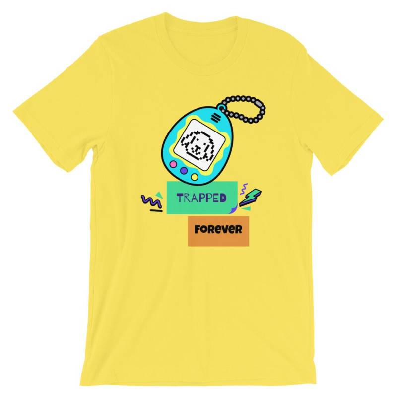 Tamagotchi Trapped Forever | The Nihilism Collection-90 Es Style T-Shirt von NerdsAssembleUK