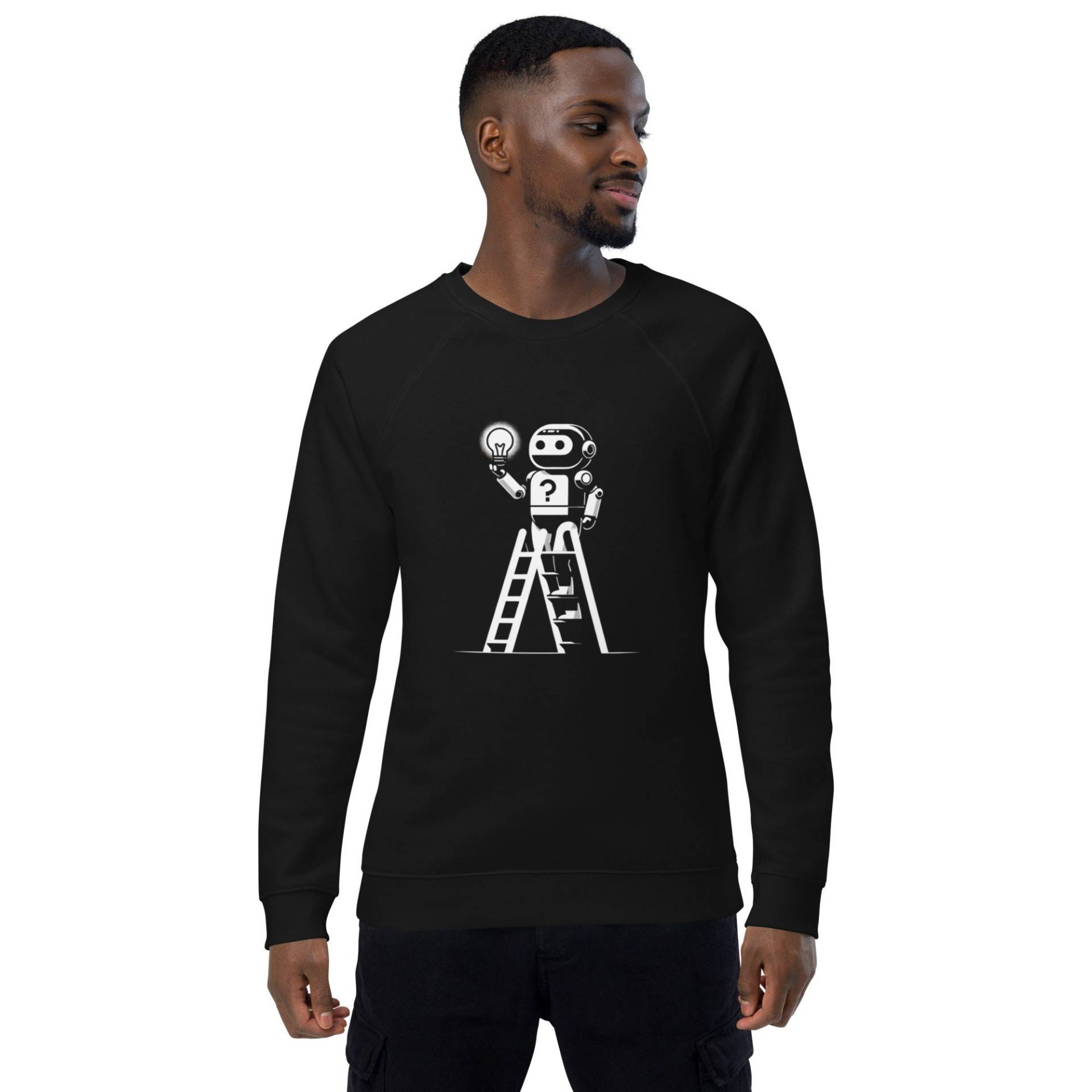 Roboter Unisex Bio-Raglan-Pullover Roboter Unisex Bio-Raglan-Pullover von NerdwearSchweiz