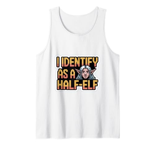 Lustiges Zitat I Identify as a Half-Elf, geeignet für Männer und Frauen. Tank Top Lustiges Zitat I Identify as a Half-Elf, geeignet für Männer und Frauen. Tank Top von Nerdy Spirit Animals Products