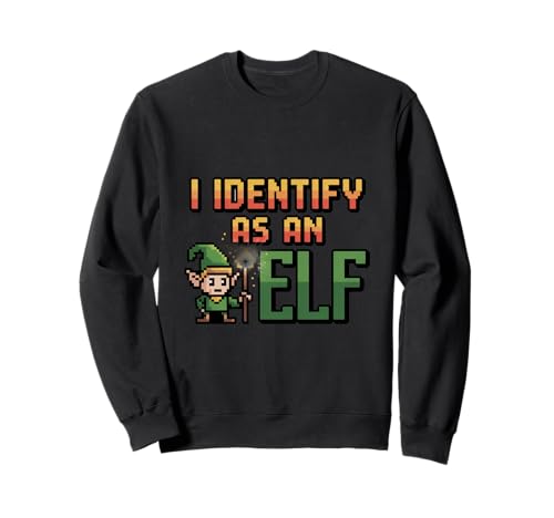 Lustiges Zitat I Identify as an Elf, geeignet für Männer und Frauen. Sweatshirt Lustiges Zitat I Identify as an Elf, geeignet für Männer und Frauen. Sweatshirt von Nerdy Spirit Animals Products