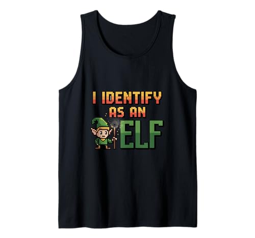 Lustiges Zitat I Identify as an Elf, geeignet für Männer und Frauen. Tank Top Lustiges Zitat I Identify as an Elf, geeignet für Männer und Frauen. Tank Top von Nerdy Spirit Animals Products