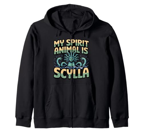 My Spirit Animal is Scylla Geeignet für Männer und Frauen. Kapuzenjacke My Spirit Animal is Scylla Geeignet für Männer und Frauen. Kapuzenjacke von Nerdy Spirit Animals Products