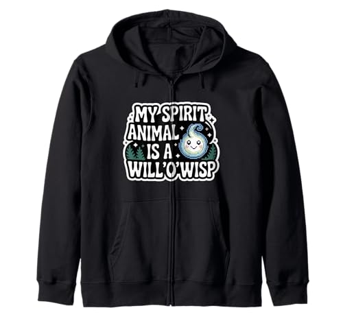 My Spirit Animal ist EIN Will'O'Wisp, geeignet für Herren und Damen. Kapuzenjacke von Nerdy Spirit Animals Products