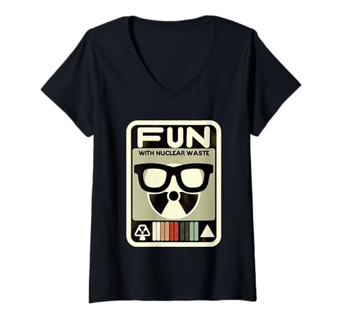 Damen Fun with Nuclear Waste Science Geek Experiment |- T-Shirt mit V-Ausschnitt Damen Fun with Nuclear Waste Science Geek Experiment |- T-Shirt mit V-Ausschnitt von Nerdy Student and Science Witze