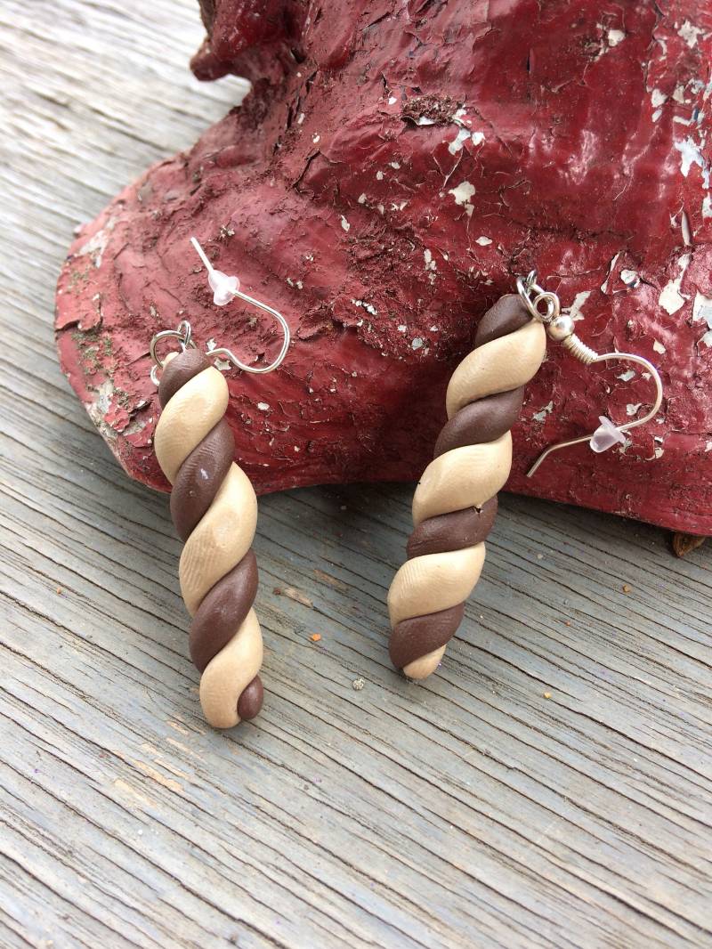 Braun Wirbelt Ohrringe von NerdyFluttershy