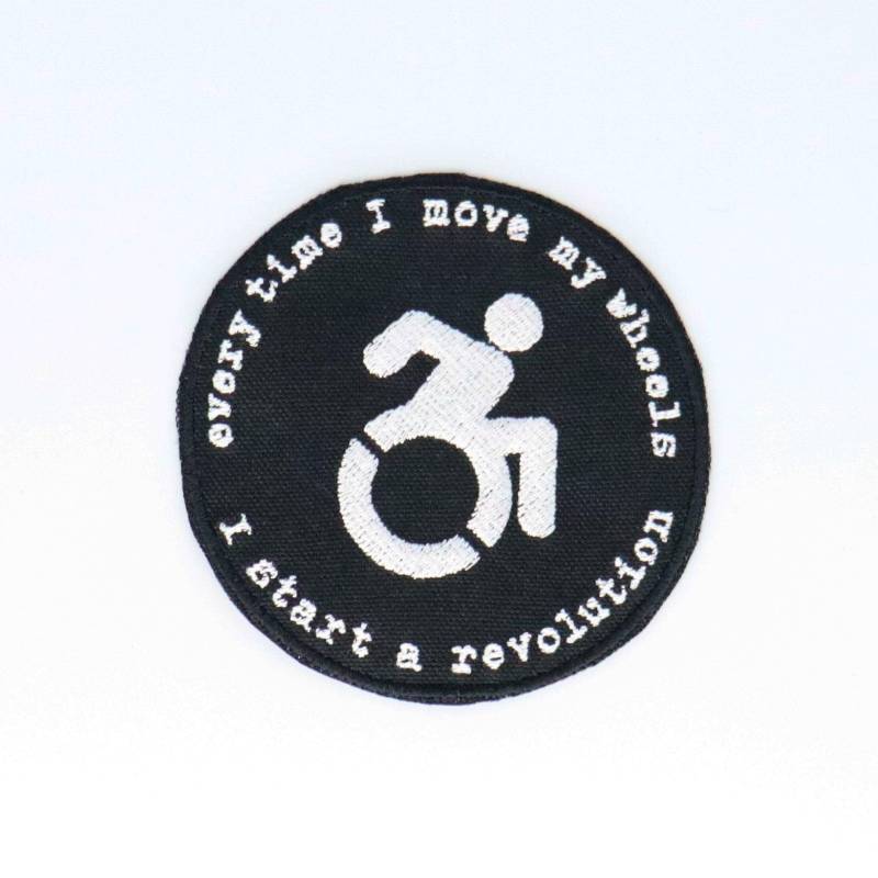 Aufnäher Revolution Disability Pride Im Cripplepunk Style von NerdyKeppie