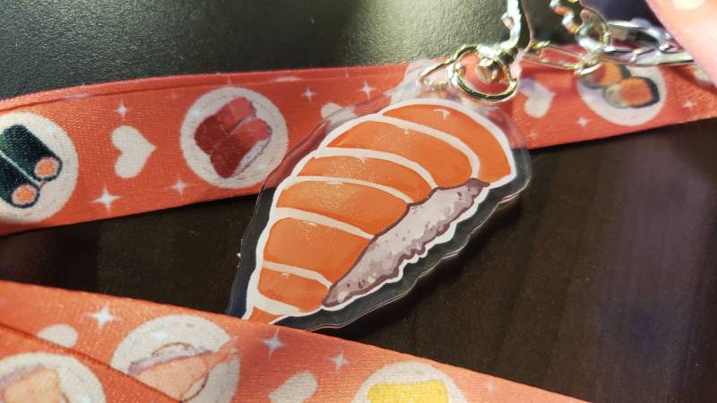 Fördeband Sushi Schlüsselband - Tentakel Arme Bedrucktes Stoff Lanyard Fördeband Sushi Schlüsselband - Tentakel Arme Bedrucktes Stoff Lanyard von NerdyLazorz