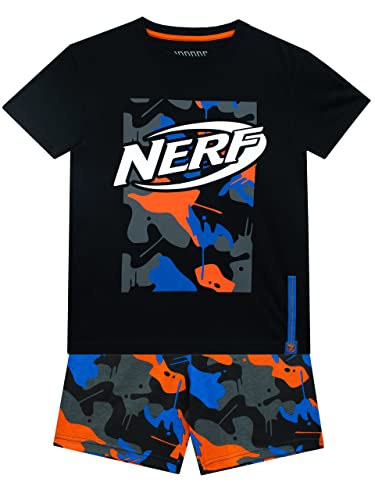 NERF Jungen T-Shirt und Shorts Set Kinder Camouflage Outfit Mehrfarbig 122 von NERF