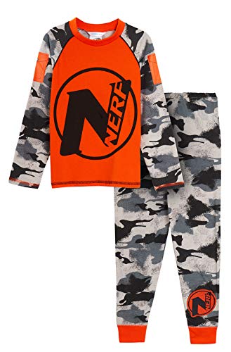 Nerf Offizieller Schlafanzug für Jungen, volle Länge, Camouflage, Pyjama-Set, Nachtwäsche, Geschenk Gr. 146, Nerf von NERF