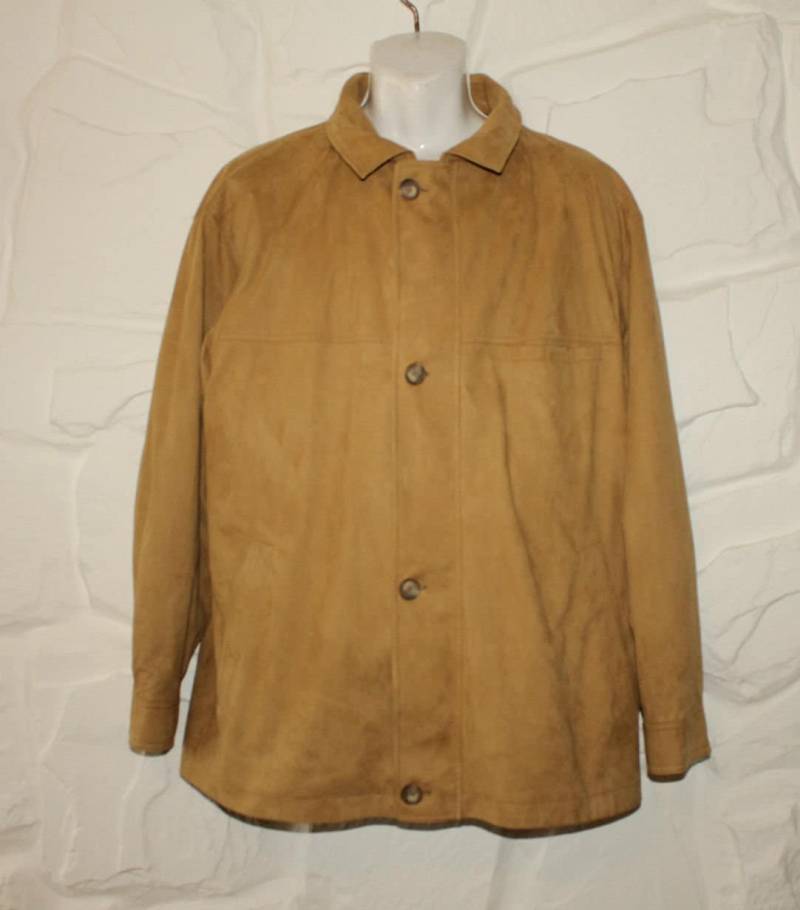 Vintage Beige Stoff Bsm Zip Knopf Slouch Hüftlang Lässige Blazer Jacke Größe 42 Vintage Beige Stoff Bsm Zip Knopf Slouch Hüftlang Lässige Blazer Jacke Größe 42 von NeringasVintageStore