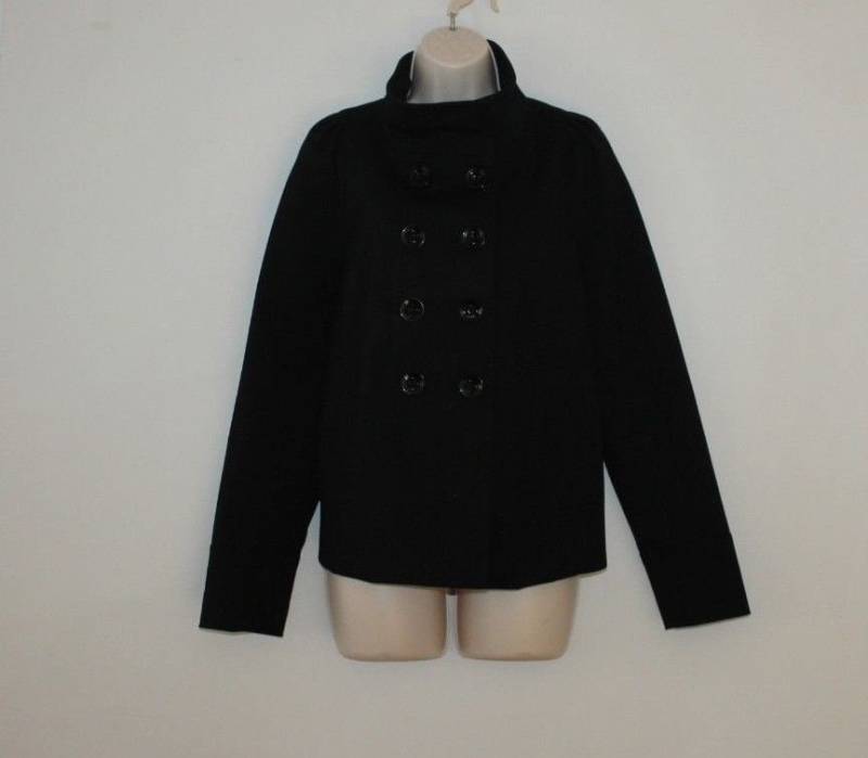 Vintage Black Fabric F & Button Military Hip Length Casual Jacket Blazer Größe 14/42 Vintage Black Fabric F & Button Military Hip Length Casual Jacket Blazer Größe 14/42 von NeringasVintageStore